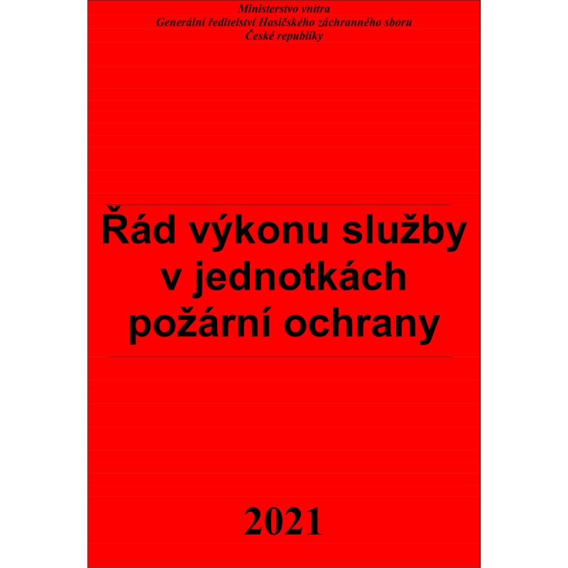 Řád výkonu služby v jednotkách požární ochrany, formát A6