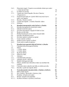 4. Základy fyzikální chemie hoření, výbuchu a hašení